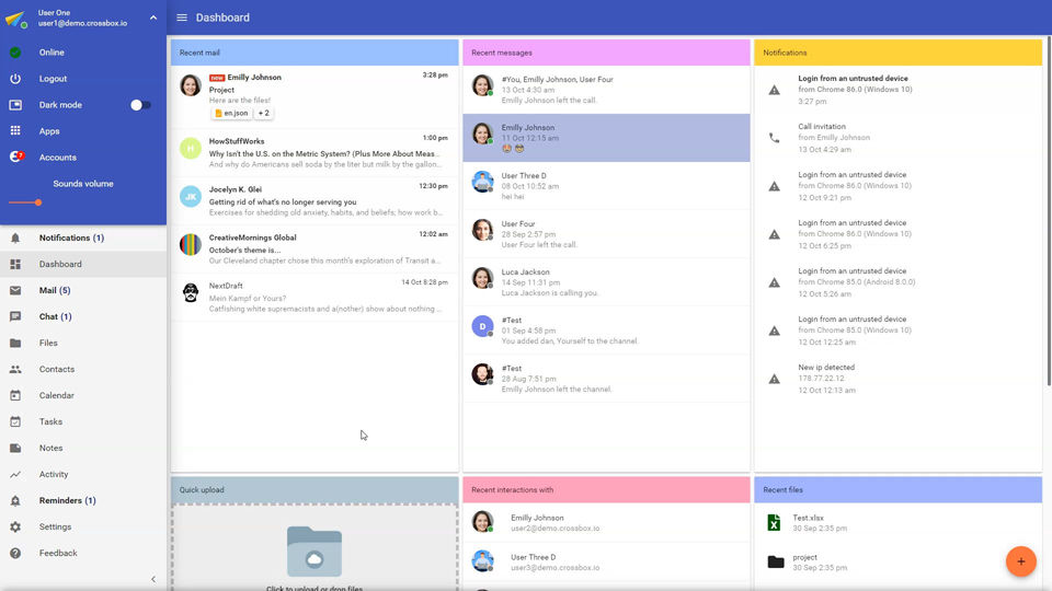 CrossBox | Self-hosted Communication Suite